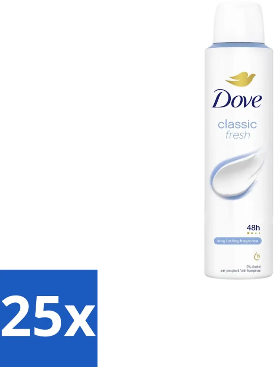 Dove Classic Fresh Deodorant Spray 200ml