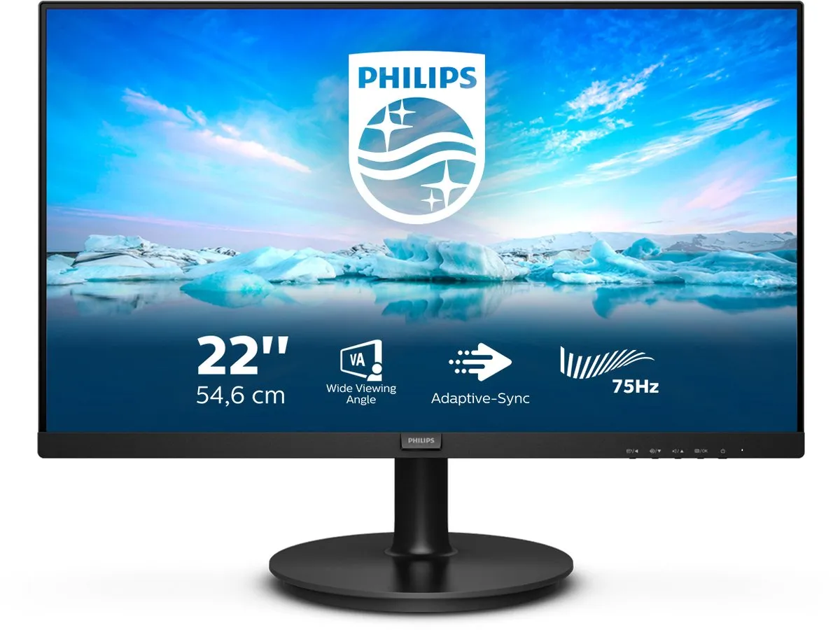 Philips V-Line 222V8LA Monitor 22 inch
