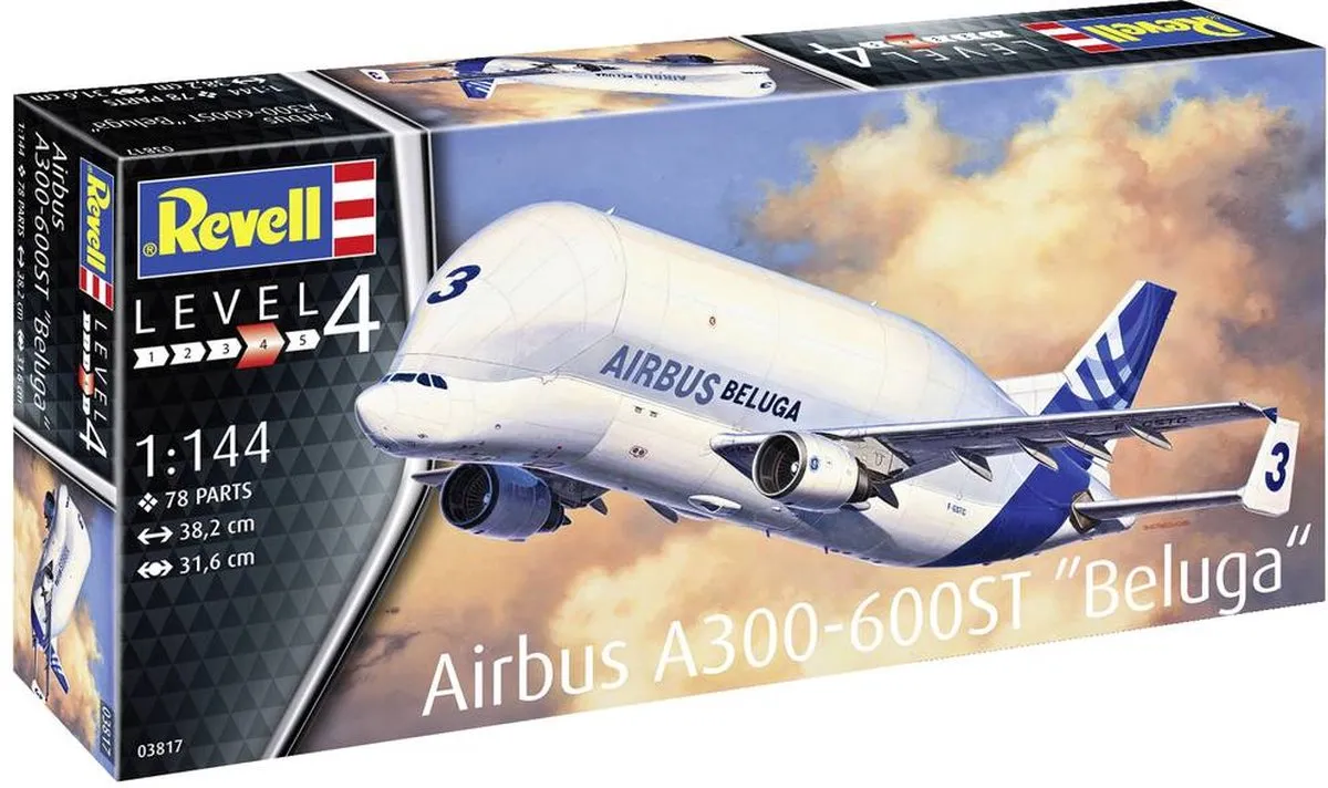 Revell 03817 Airbus A300-600ST Beluga Modelbouwpakket - 1:144 - Multi