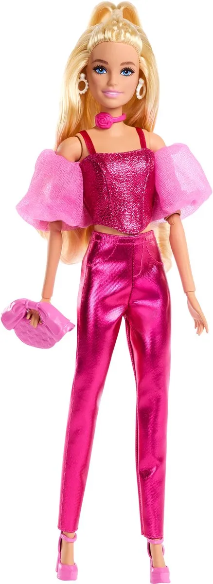 Barbie Deluxe Stijl Pop Metallic Roze JFP40 - afbeelding 6 van 6