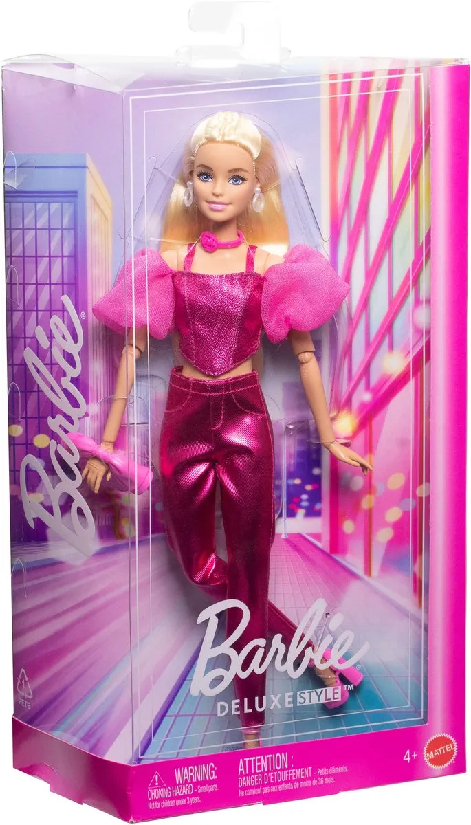 Barbie Deluxe Stijl Pop Metallic Roze JFP40