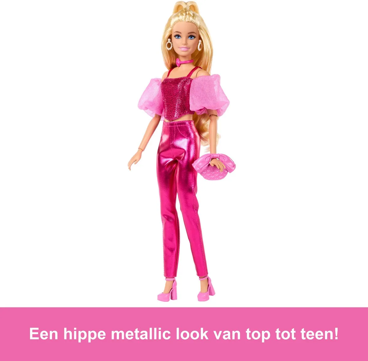 Barbie Deluxe Stijl Pop Metallic Roze JFP40