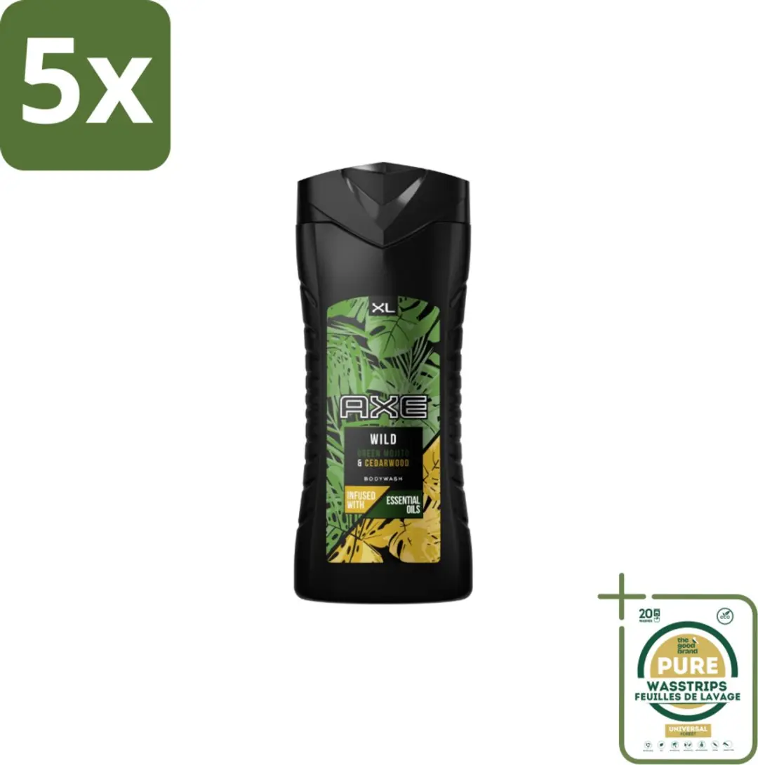 Axe Wild Douchegel 2000ml - 5 Stuks - afbeelding 3 van 4