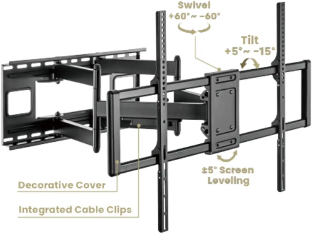 Gembird TV Beugel Zwart - 100 inch