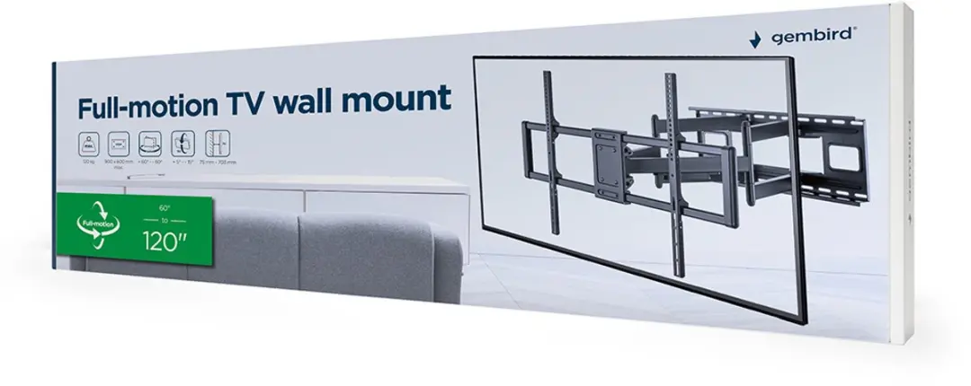 Gembird TV Beugel Zwart - 100 inch