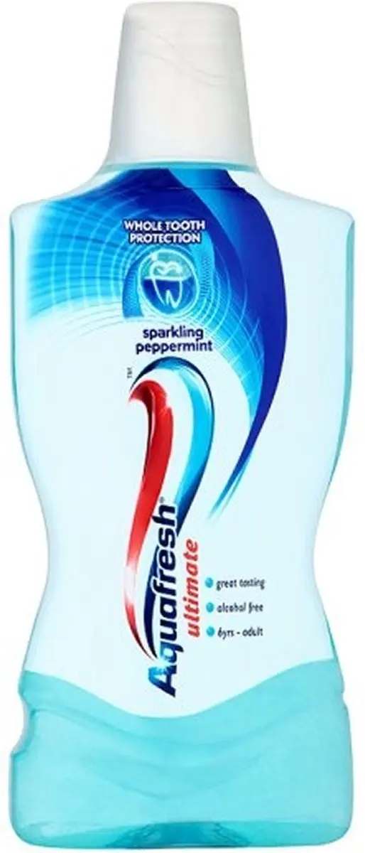Aquafresh Mondwater Ultimate Sparkling Peppermint 500ml