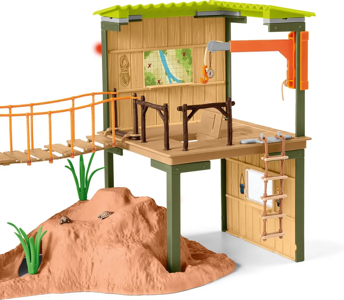 Schleich WILD LIFE Avonturenstation 42507 - 68 Onderdelen - 5 Dieren - Multikleuren