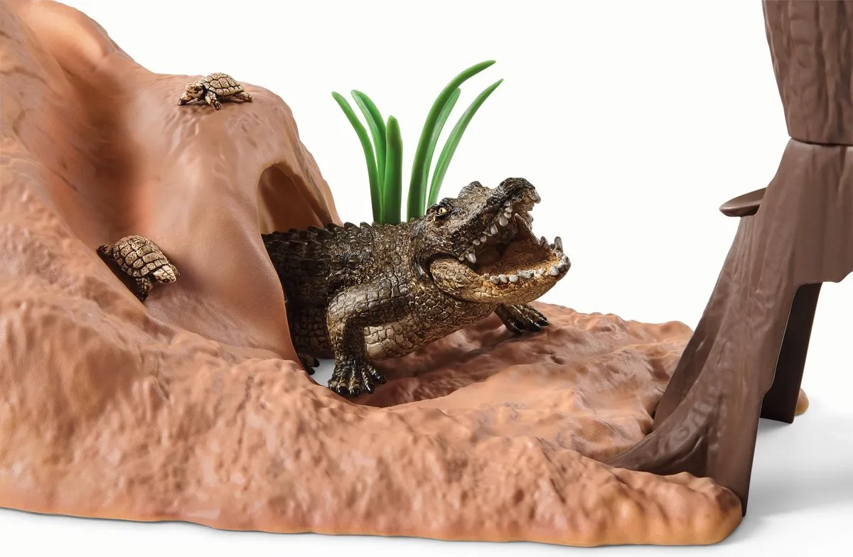 Schleich WILD LIFE Avonturenstation 42507 - 68 Onderdelen - 5 Dieren - Multikleuren