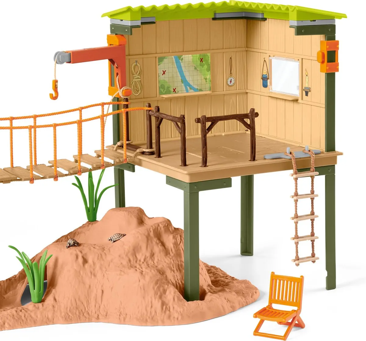 Schleich WILD LIFE Avonturenstation 42507 - 68 Onderdelen - 5 Dieren - Multikleuren
