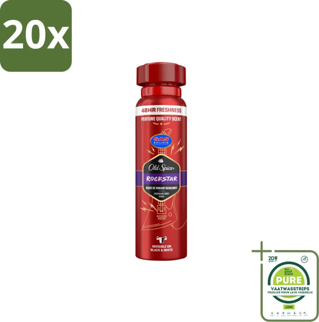 Old Spice Rockstar Deospray 150ml - 20 Stuks