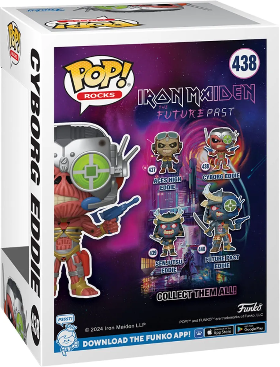 Funko Pop! Iron Maiden Cyborg Eddie Rocks! 438 - Multicolor