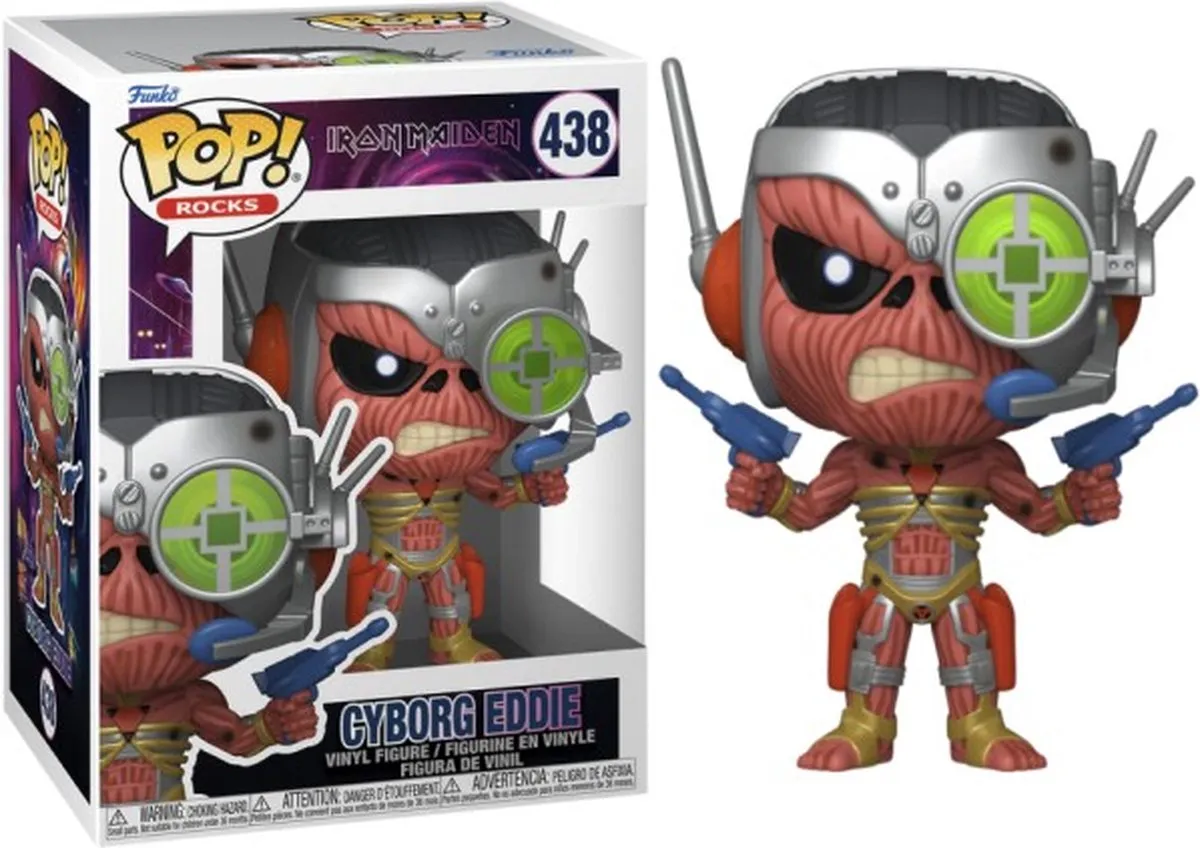 Funko Pop! Iron Maiden Cyborg Eddie Rocks! 438