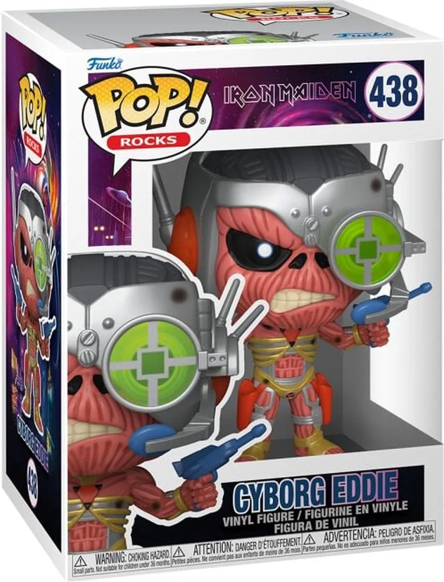 Funko Pop! Iron Maiden Cyborg Eddie Rocks! 438 - Multicolor
