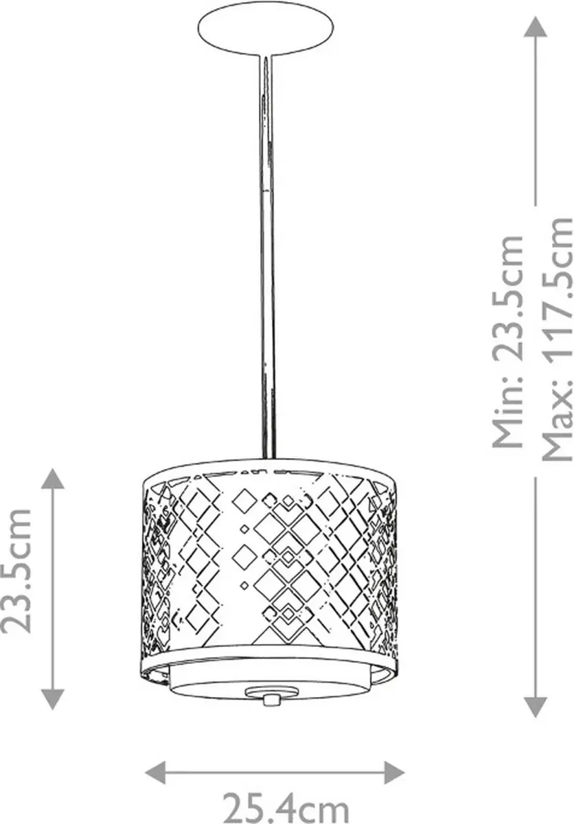 Elstead Lighting Ziggy LED Hanglamp - Dimbaar - 40W - Warm wit