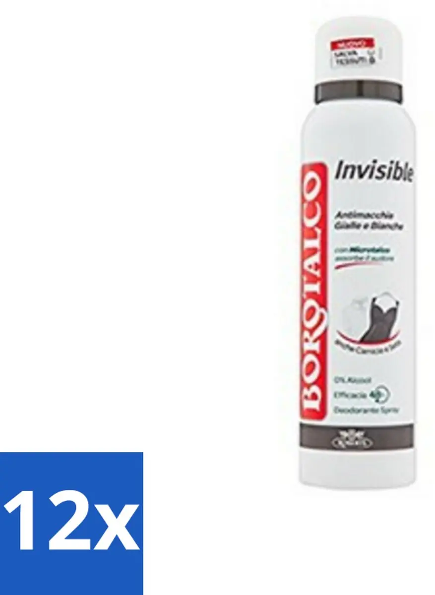 Borotalco Invisible Barrier Effect Deodorant Spray 150ml