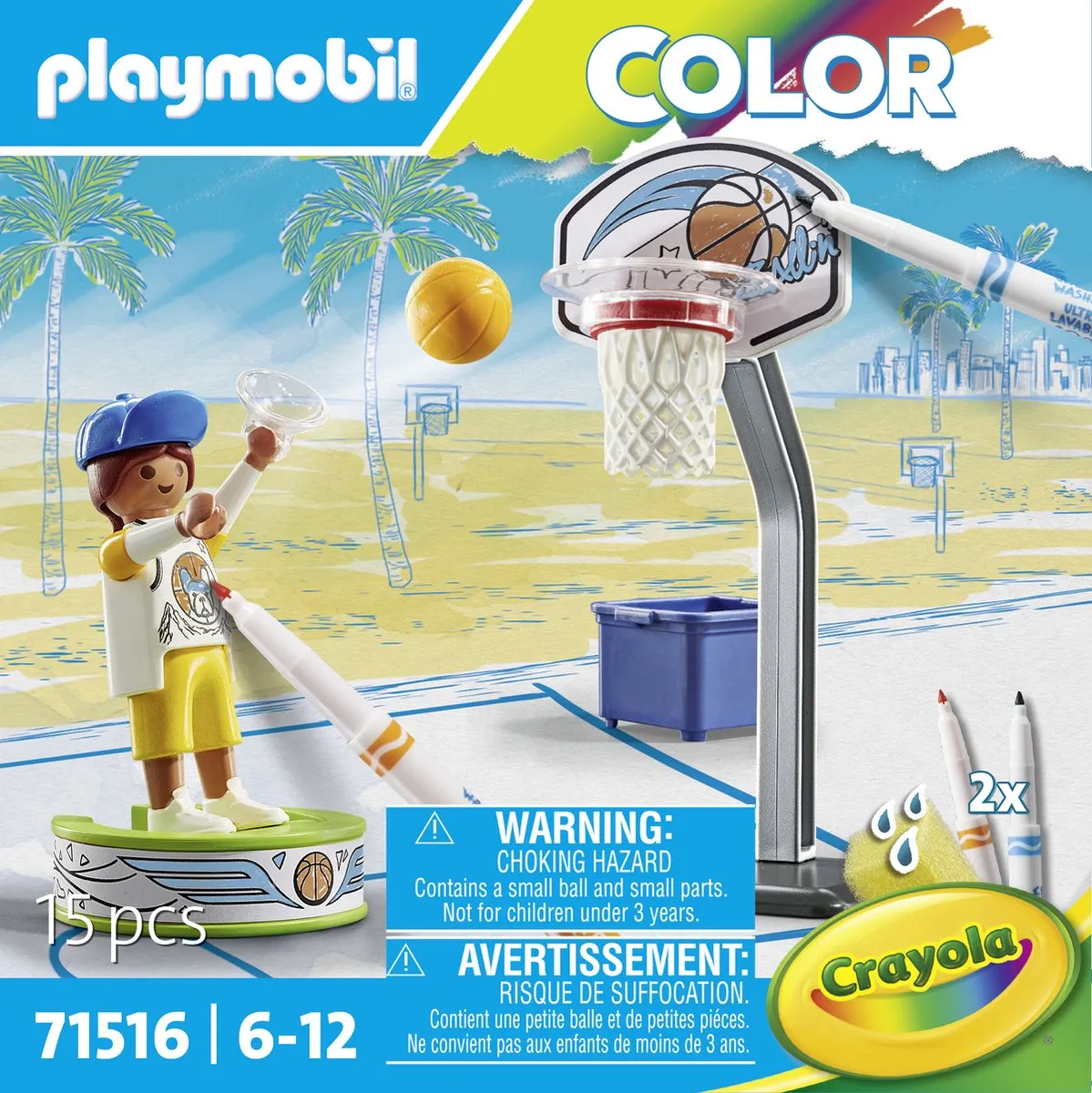 Playmobil Color Skater 71516 - Basketbal - Multicolor