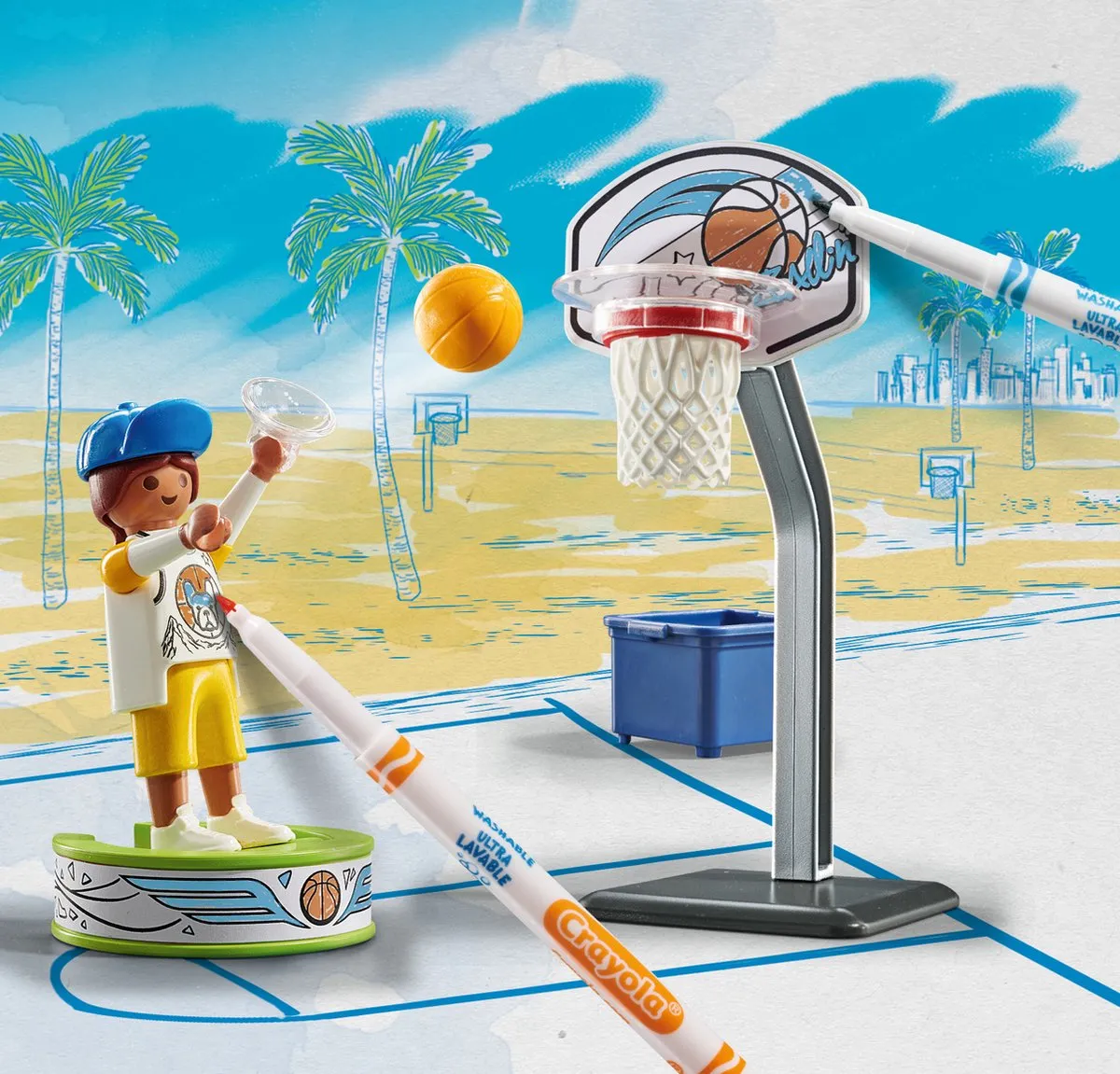 Playmobil Color Skater 71516 - Basketbal - Multicolor