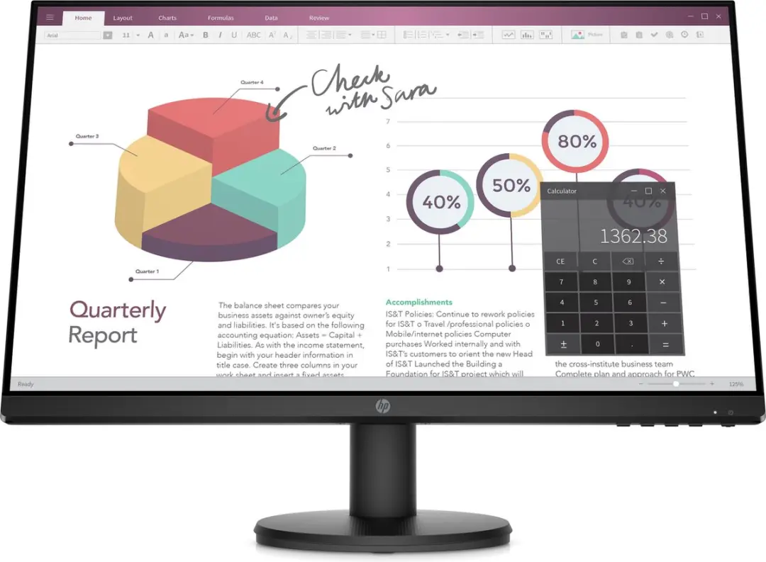 HP P24v G4 Full HD Monitor 23.8 inch