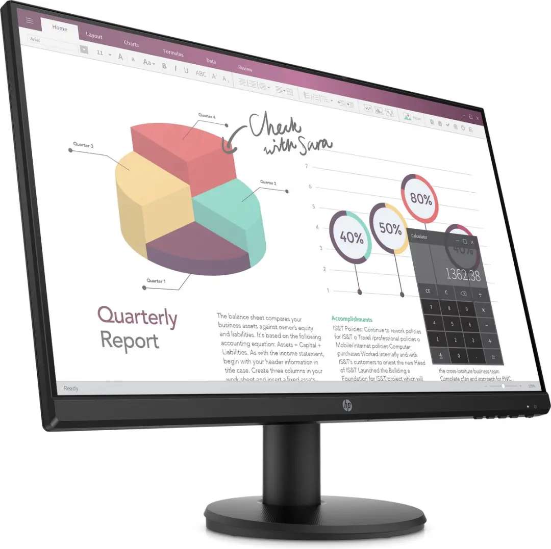 HP P24v G4 Full HD Monitor 23.8 inch