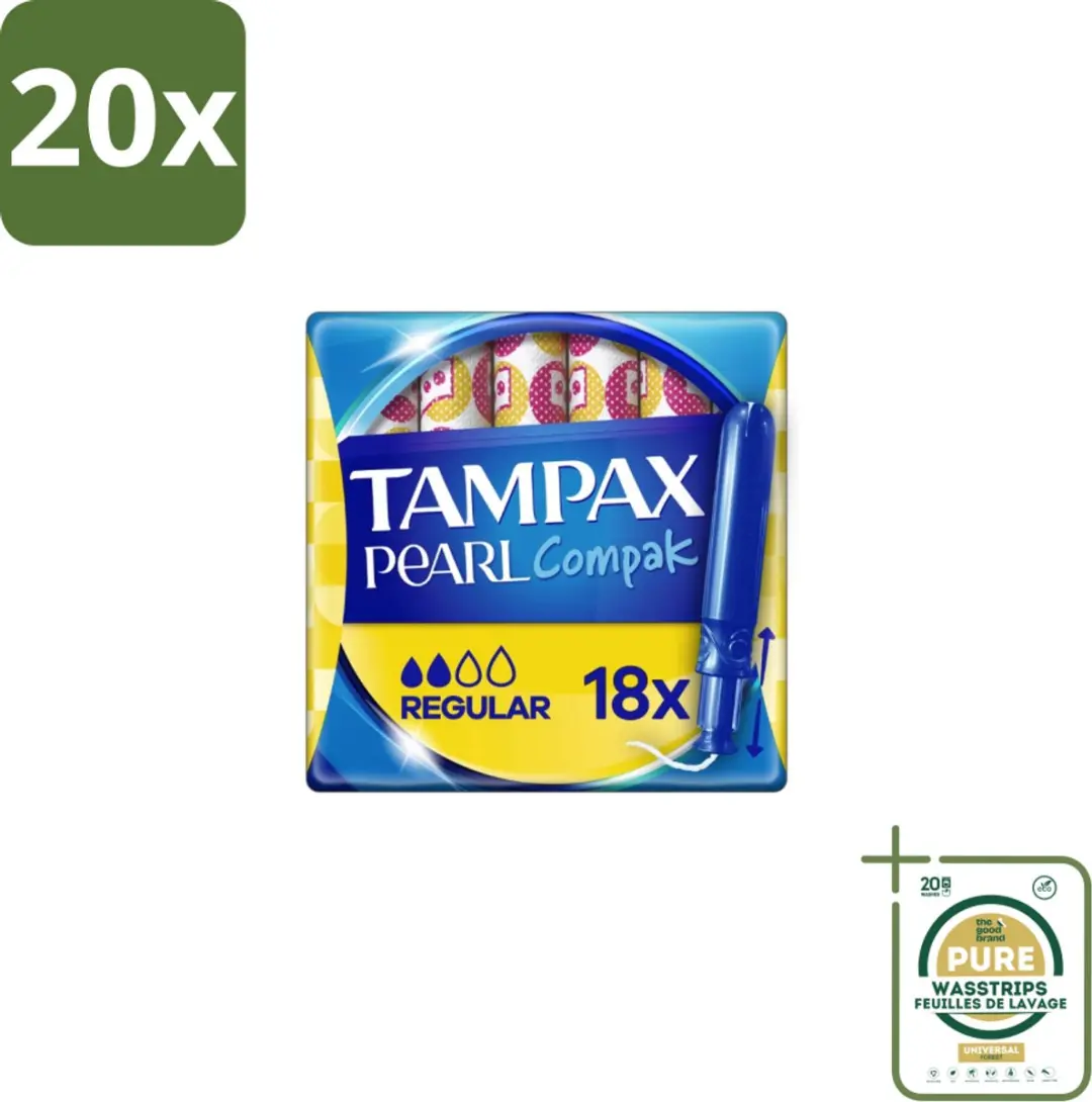 Tampax Pearl Compak Tampons Regular - 20 Stuks