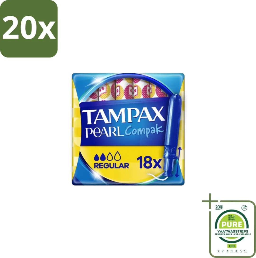 Tampax Pearl Compak Tampons Regular