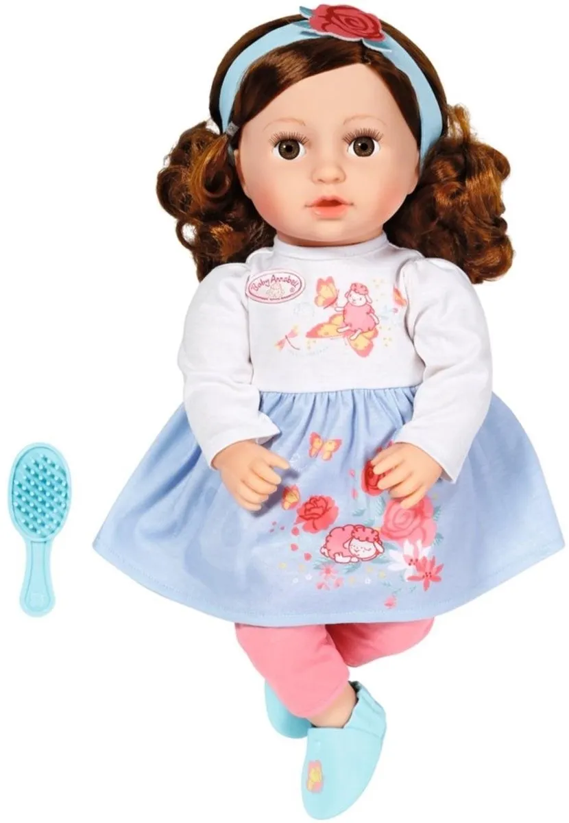 Baby Annabell Sophia Babypop 43cm - Bruin haar