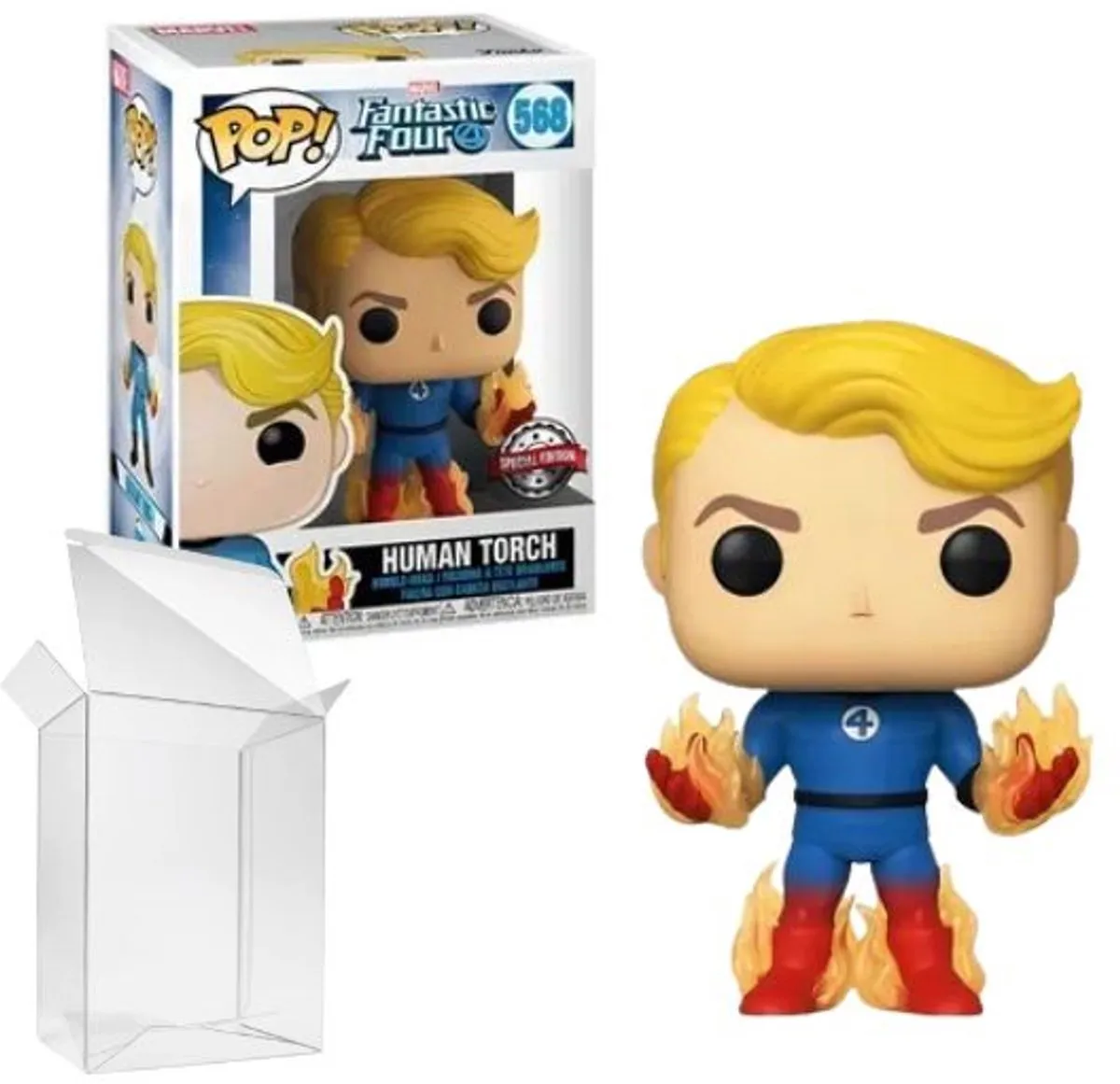 Funko Pop! Marvel Fantastic Four Human Torch #569 - Multicolor