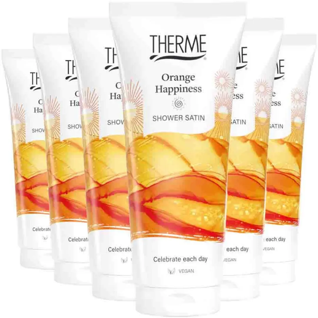 Therme Shower Gel Orange Happiness 6x200ml - afbeelding 6 van 6
