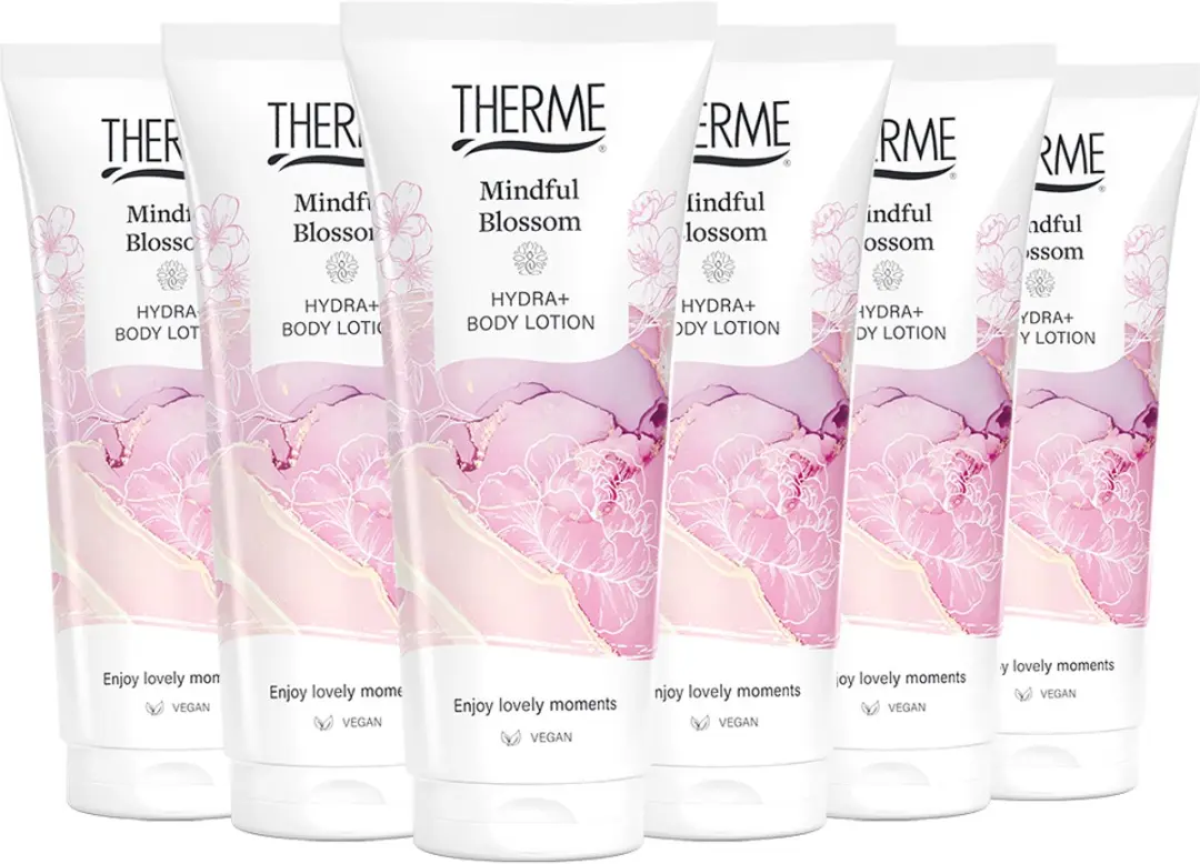 Therme Mindful Blossom Hydra+ Bodylotion 6x200ml