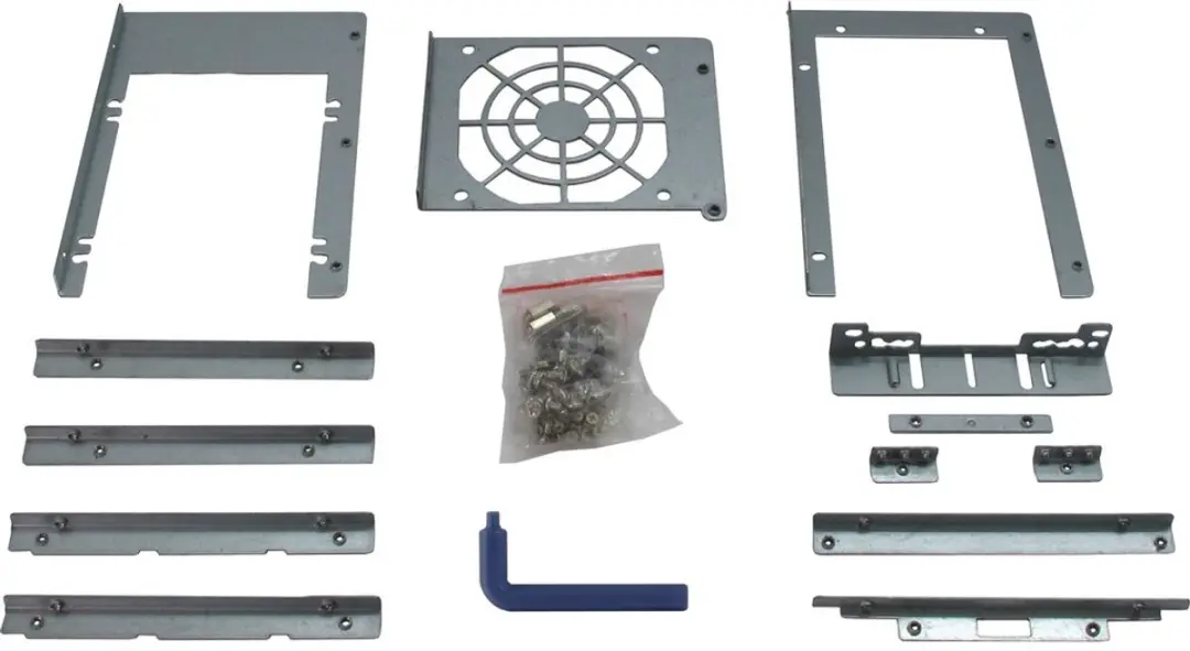 Inter-Tech 4U-4424 Rack - 26x 2.5" + 1x 3.5" - Zwart/Zilver