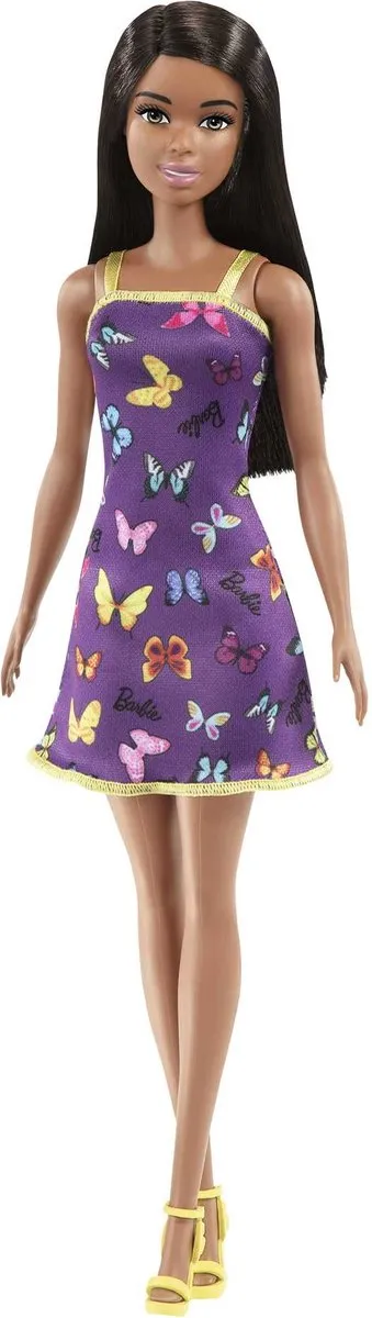 Barbie Pop Trendy Paarse Jurk Met Vlinders