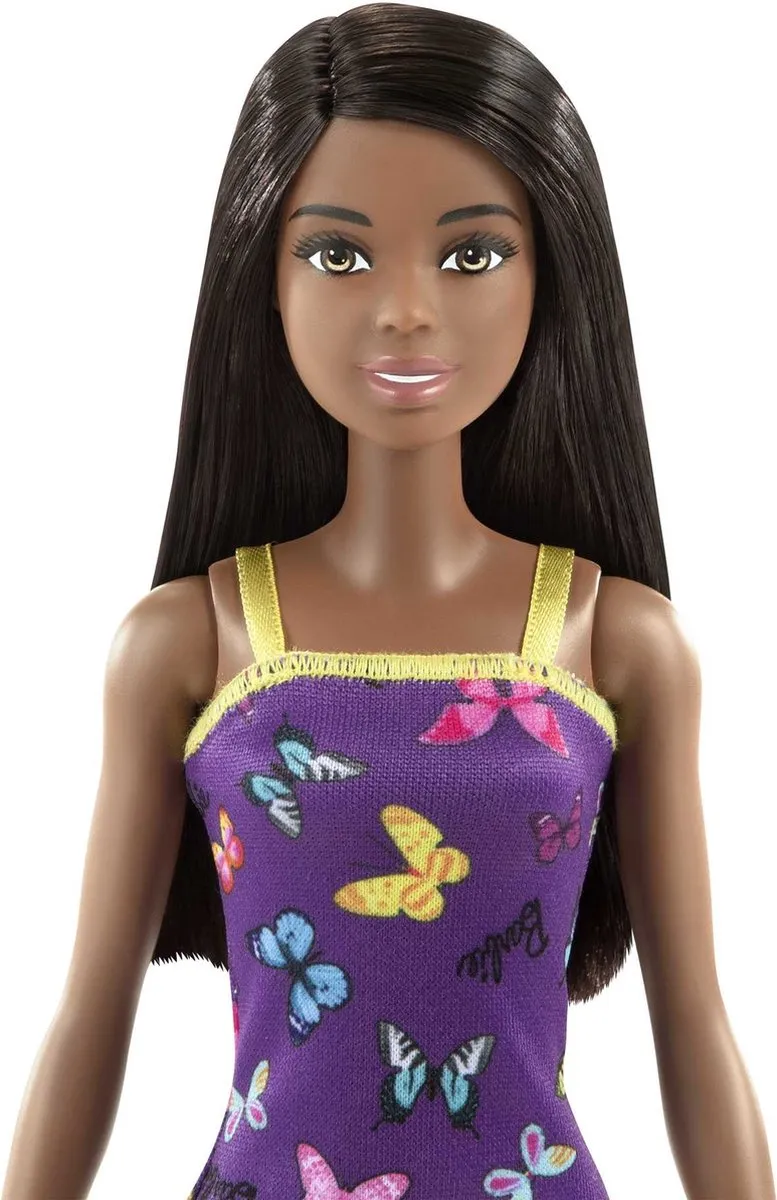 Barbie Pop Trendy Paarse Jurk Met Vlinders