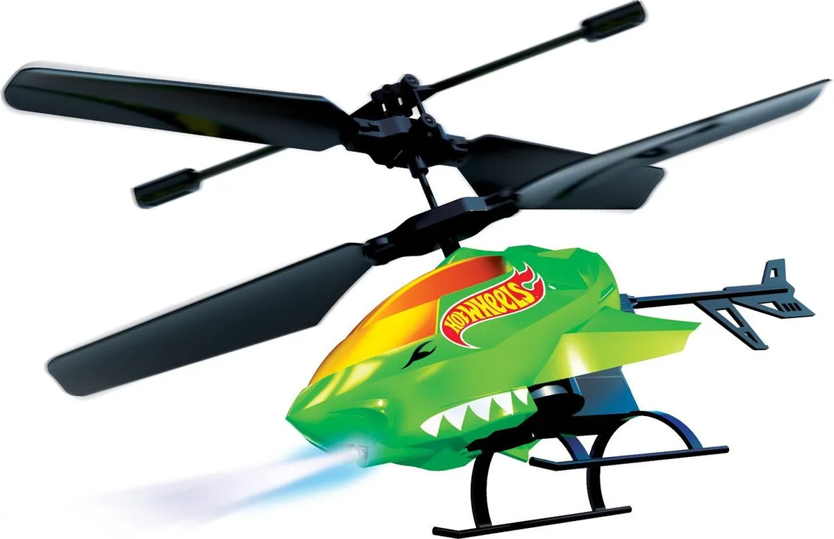 Mattel Hot Wheels DRX Tiger Shark Helicopter - 4x AA - Groen/Zwart