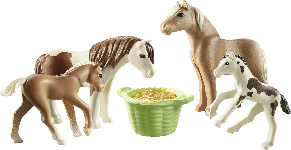 Playmobil Country IJslandse pony's met veulens 71000 - Multicolor - afbeelding 2 van 6