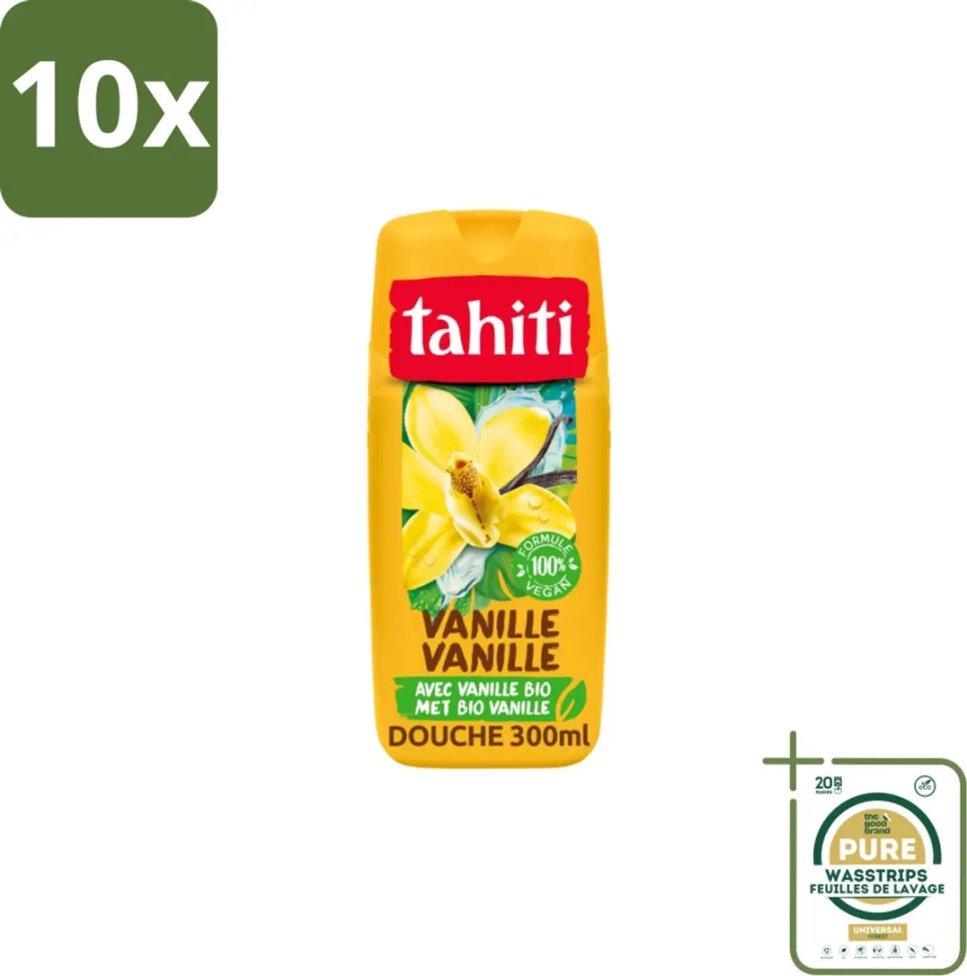 Tahiti Douchegel Vanille 315ml - 10 Stuks