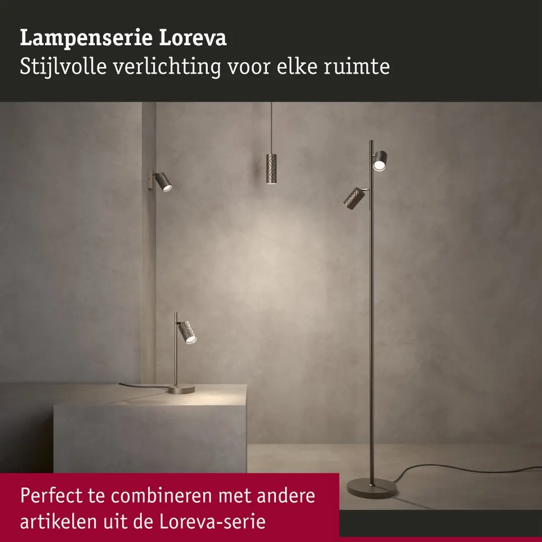Paulmann Loreva GU10 Spotlight 10W - Titaanium - afbeelding 6 van 6