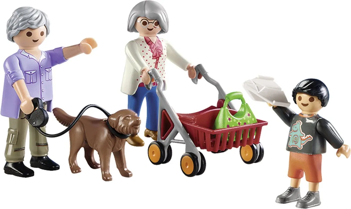 Playmobil City Life Grootouders met kleinkinderen 70990 - Multicolor