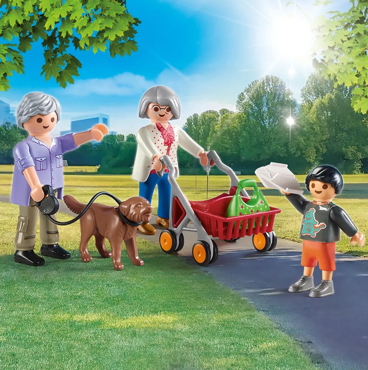 Playmobil City Life Grootouders met kleinkinderen 70990 - Multicolor