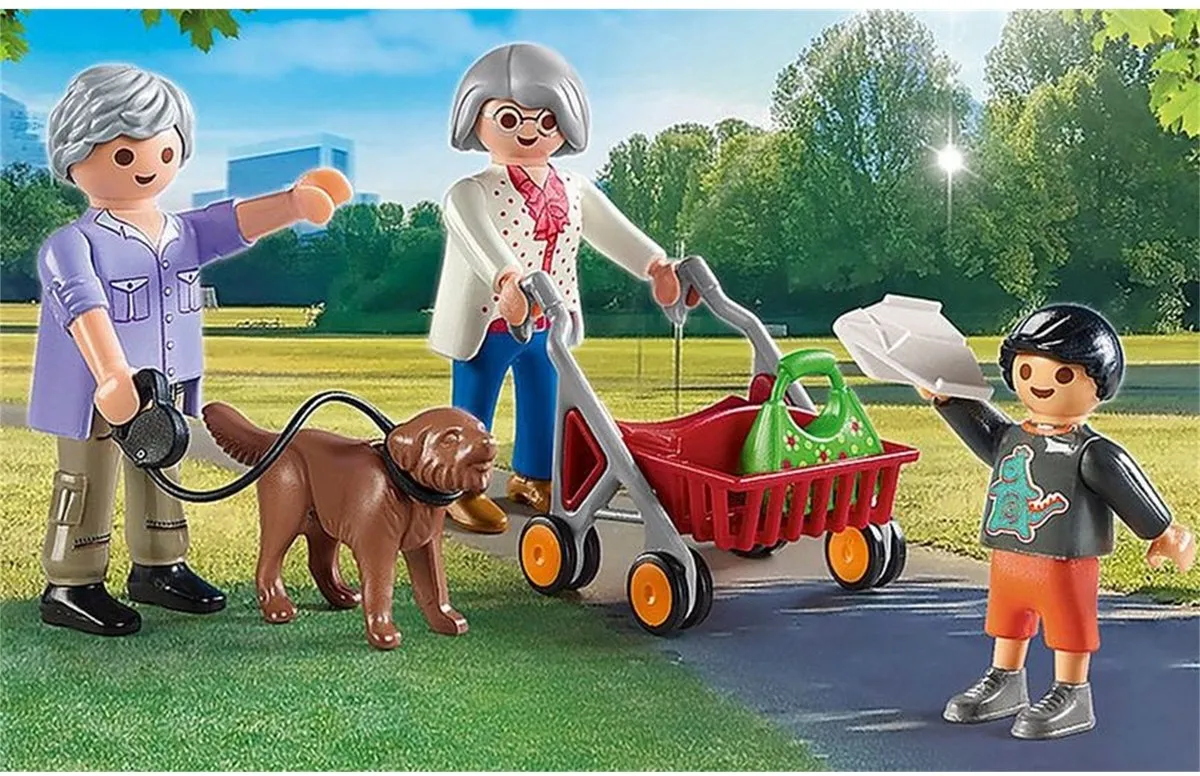 Playmobil City Life Grootouders met kleinkinderen 70990 - Multicolor