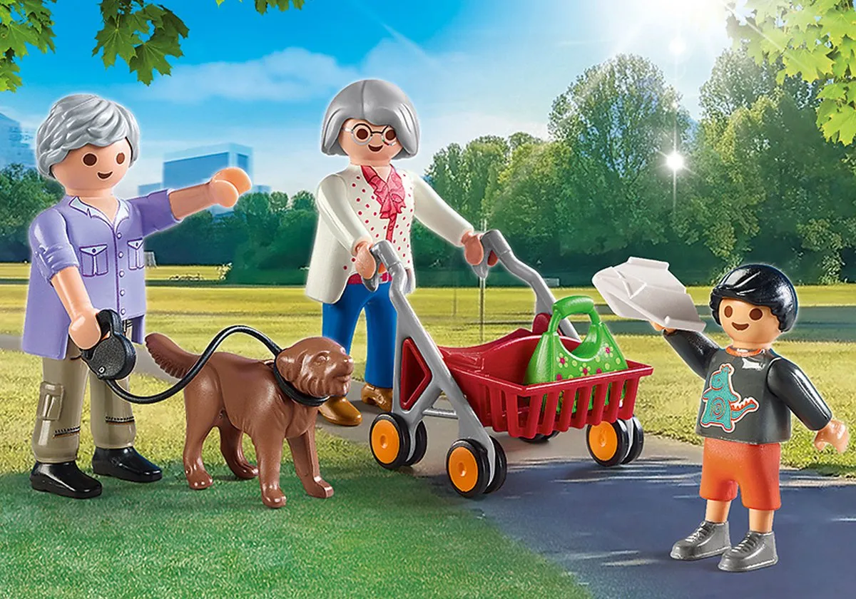 Playmobil City Life Grootouders met kleinkinderen 70990 - Multicolor