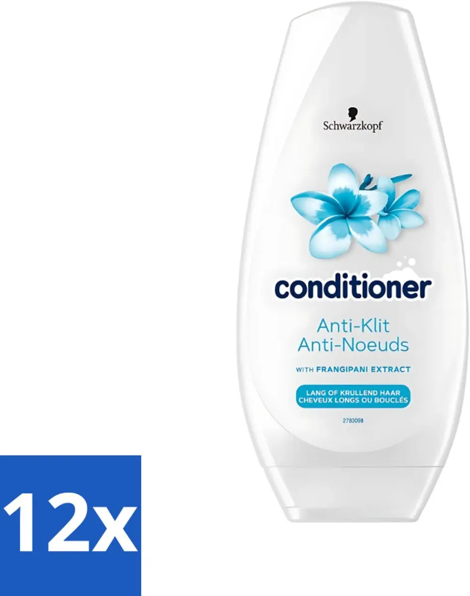 Schwarzkopf Conditioner Anti-Klit 250ml - 12 Stuks