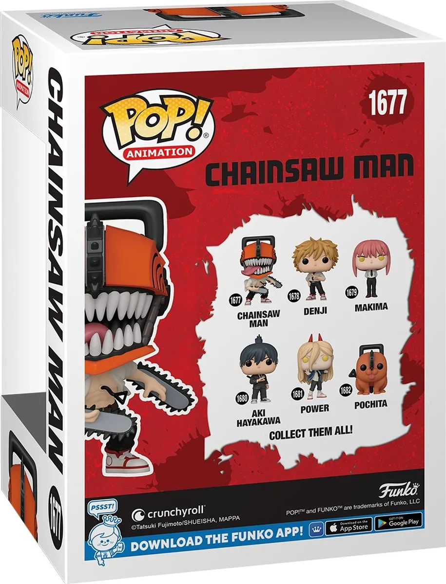 Funko Chainsaw Man Chase Edition Vinyl Figuur 1677 - 80324