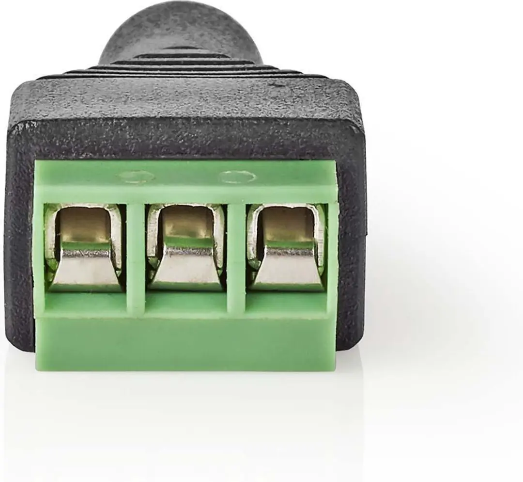 Nedis CCTV-Security Connector 3,5mm Jack - 3-Voudig Aansluitblok - Groen/Zwart
