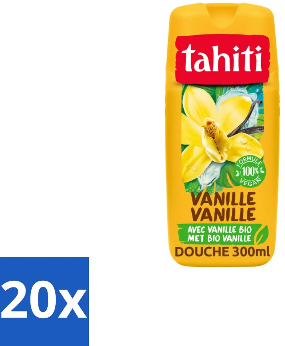 Tahiti Douchegel Vanille 315ml - 20 Stuks