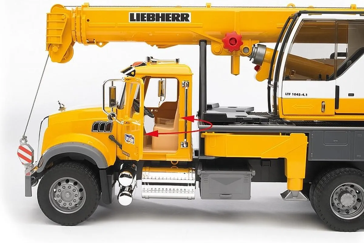 Bruder Mack Granite 1:16 Kraanwagen - Geel