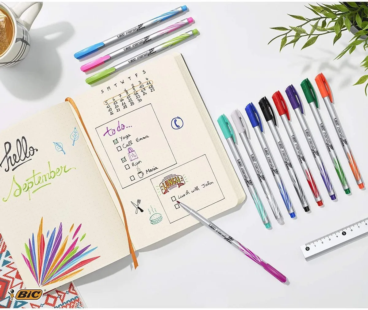 Bic Intensity Medium Viltstift - 12 Stuks - 0.7mm - afbeelding 6 van 6