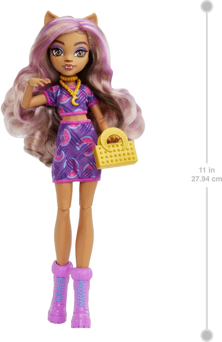 Mattel Monster High Clawdeen Wolf Pop - 15cm Meerkleurig