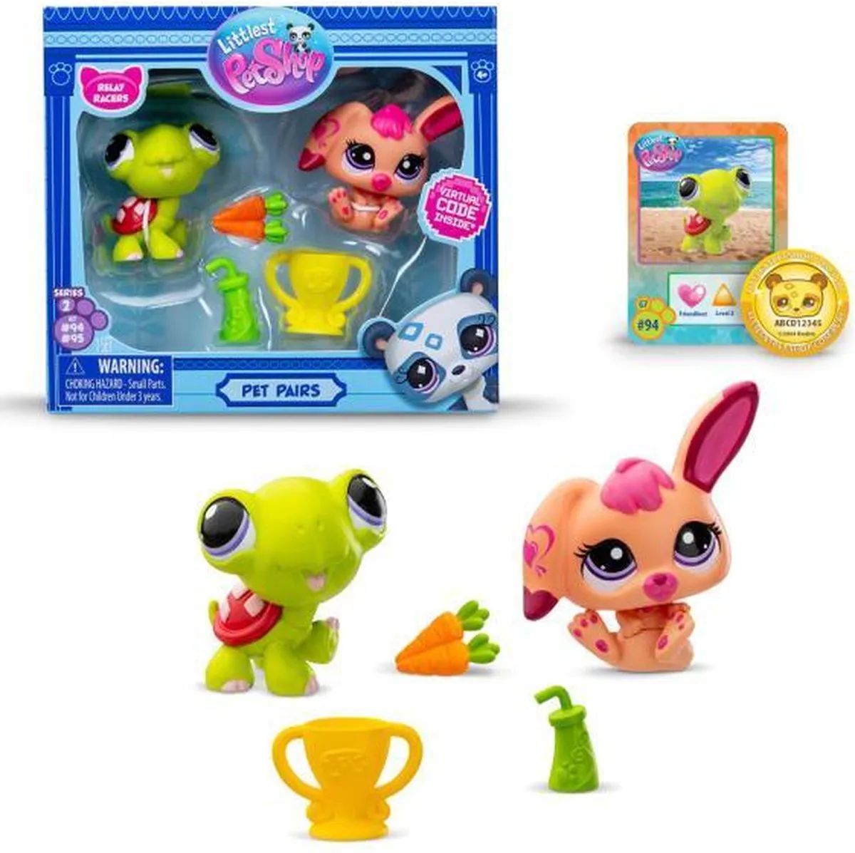 Bandai Namco Littlest Pet Shop Pet Pairs - 2-pack Multicolor