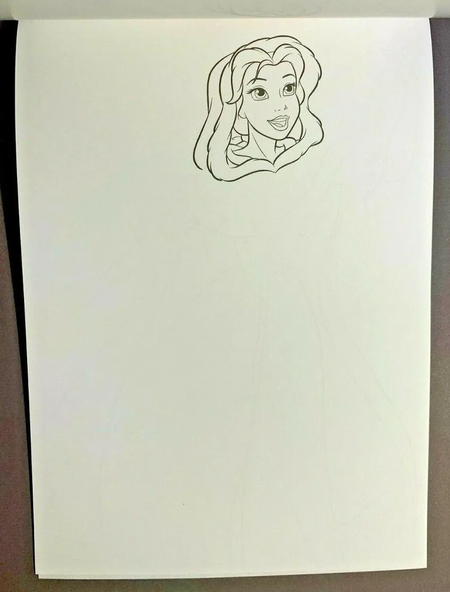 Disney Princess Toverblok Kleurboek - Mulan/Pocahontas/Belle 24 Vel
