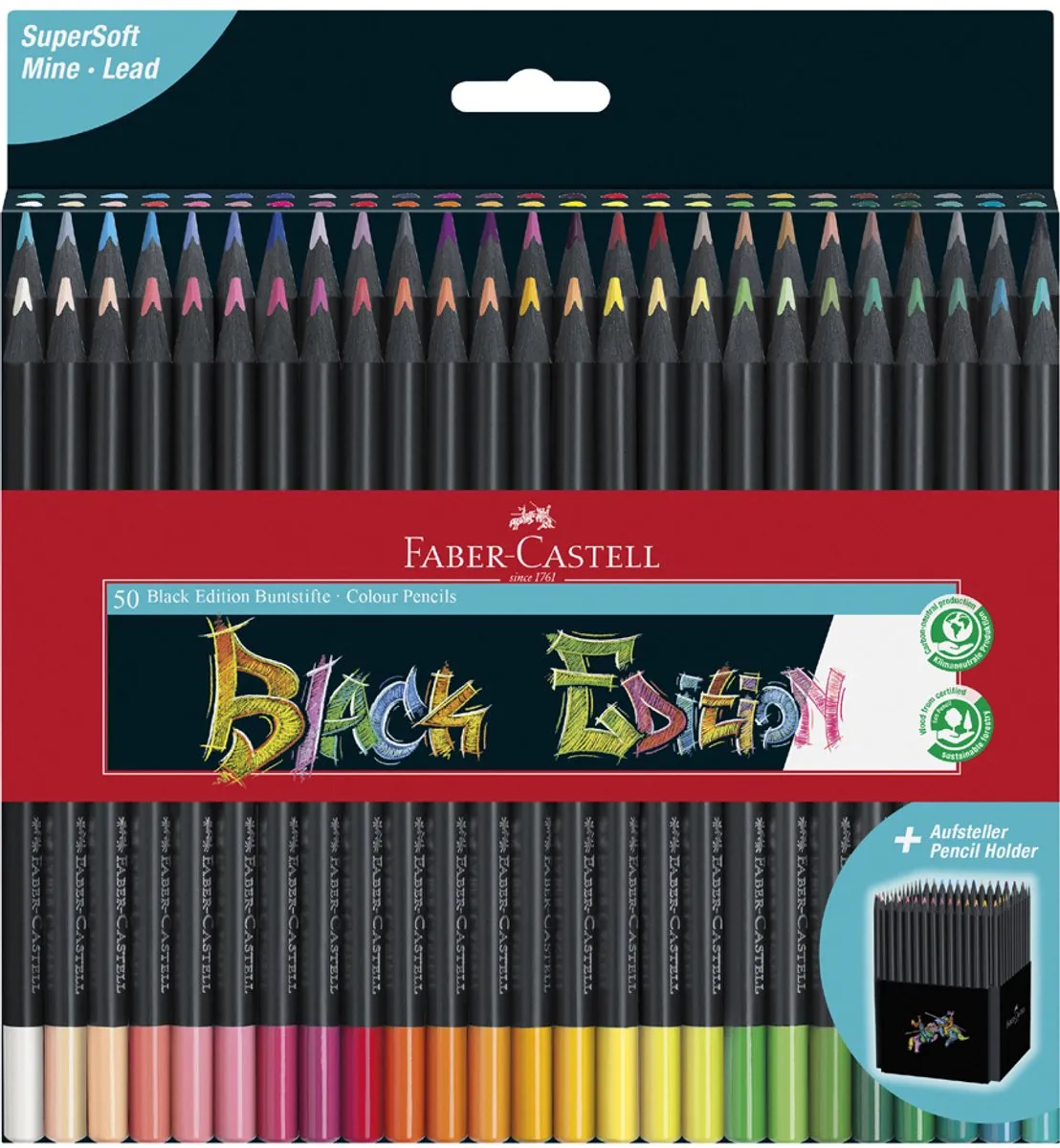 Faber-Castell Black Edition FC-116436 Kleurpotloden - 36 Stuks